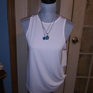 Bnwt white short sleeve tank top